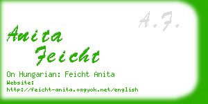 anita feicht business card